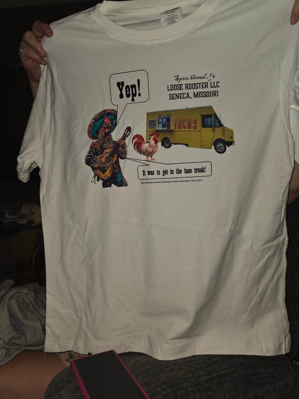 "Cross the Street" shirt- Adult (white only)