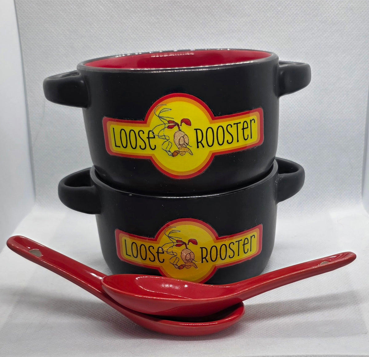 Ceramic Soup/Chili Bowl with spoon