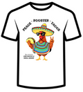 "Peace Rooster Tacos" shirt- Adult (white only)