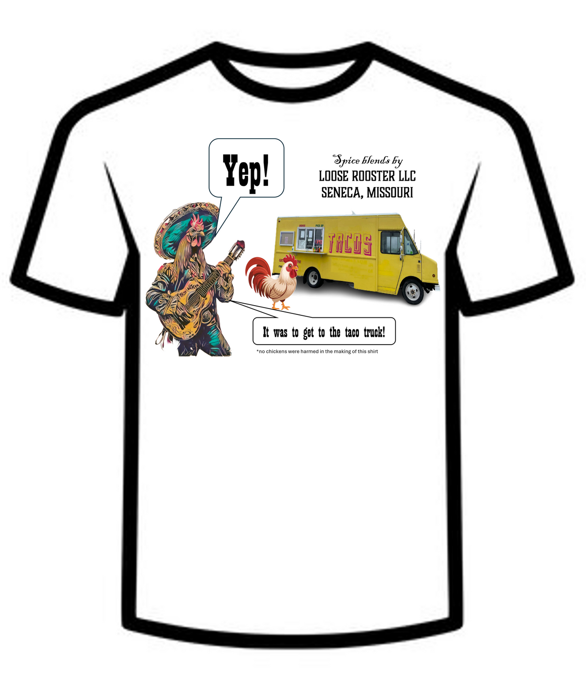 "Cross the Street" shirt- Adult (white only)